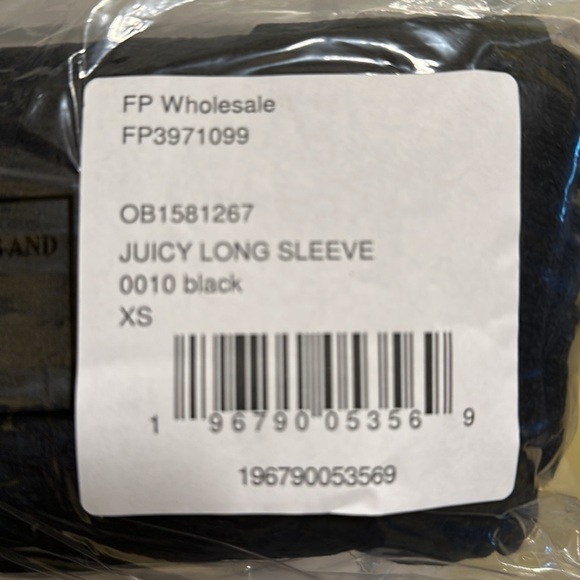 Free People Juicy Long Sleeve Top in Black - Picture 8 of 9